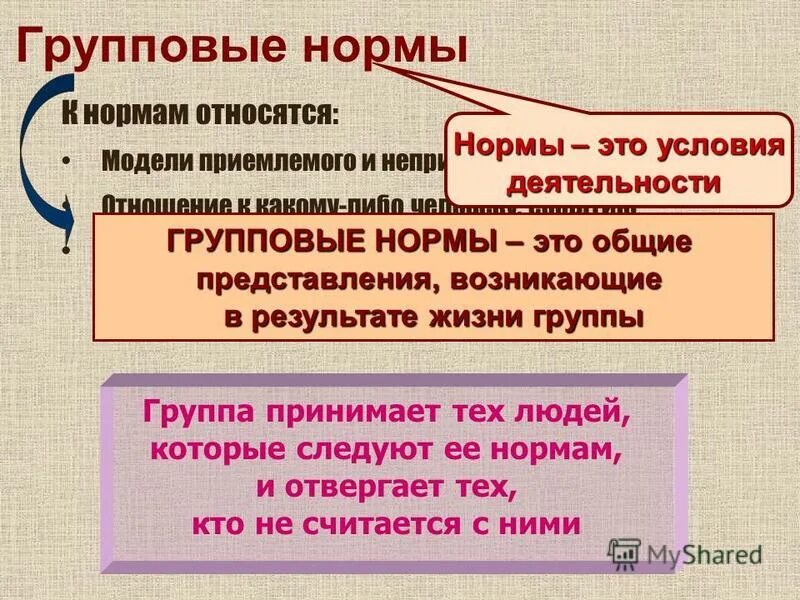 Суждения о групповых нормах