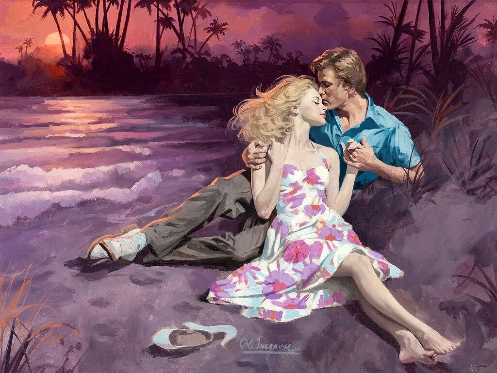 I m waiting for the man. Американский художник norm eastman. иллюстратор robert berran.