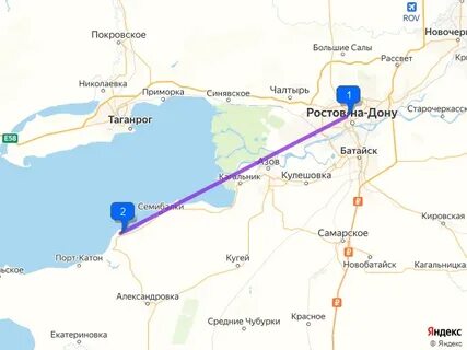 Расстояние от ростова на дону до ейска