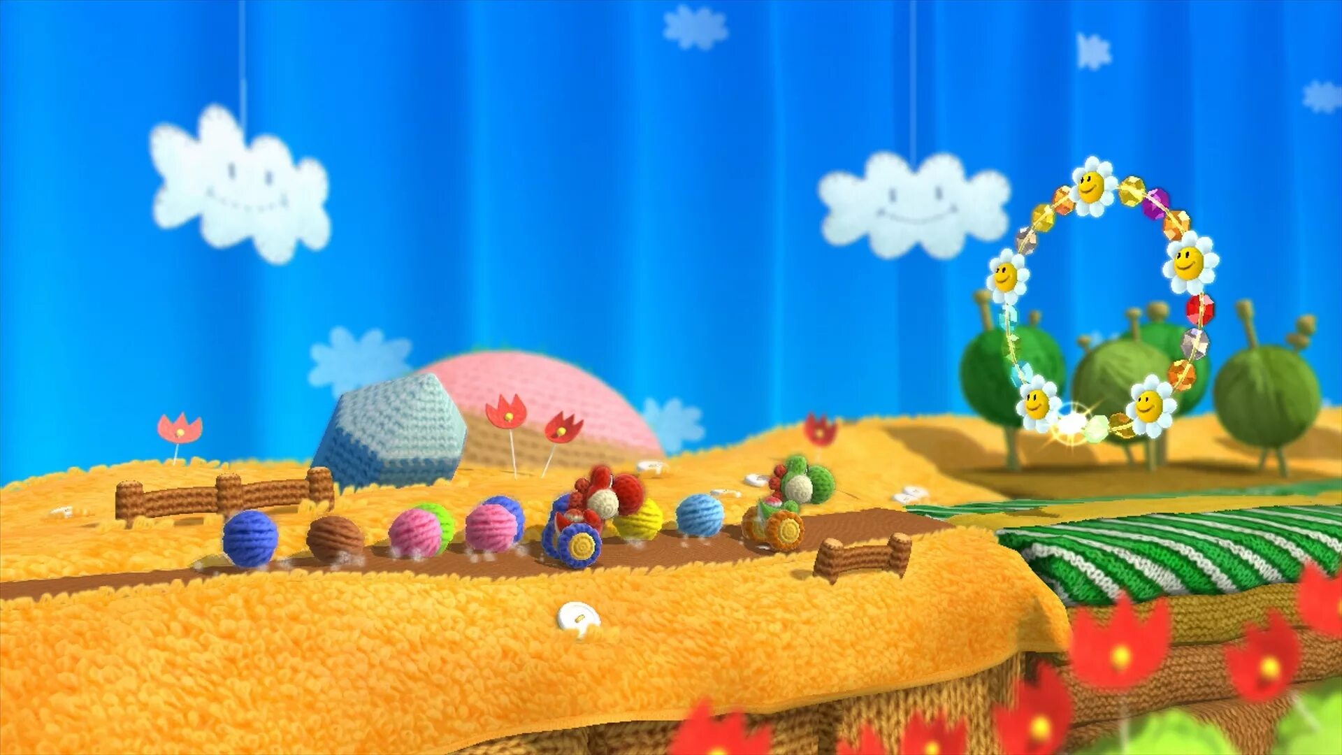 Yoshi s world. Yoshi's Woolly World игра. Yoshi wooly World Wii u. Йоши шерстяной мир. Yoshi wooly World Wallpapers.