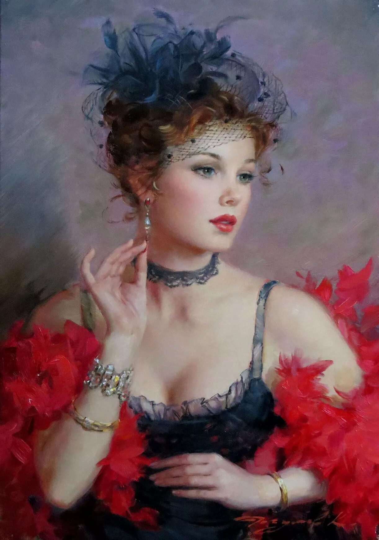 Картинки дам. Константин Разумов (Konstantin Razumov). Константин Разумов портреты. Константин Разумов живопись. Художник Разумов Константин картины 18.