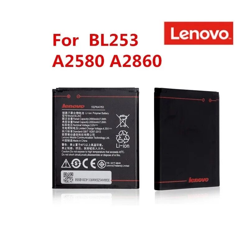 Аккумулятор телефон lenovo. АКБ Lenovo bl253/a2010/a1000 orig. Телефон Lenovo bl253. Battery for Lenovo телефоны. Аккумуляторы для смартфона леново а6010 в магазине.