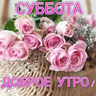 Красивые цветы надписью доброе утро