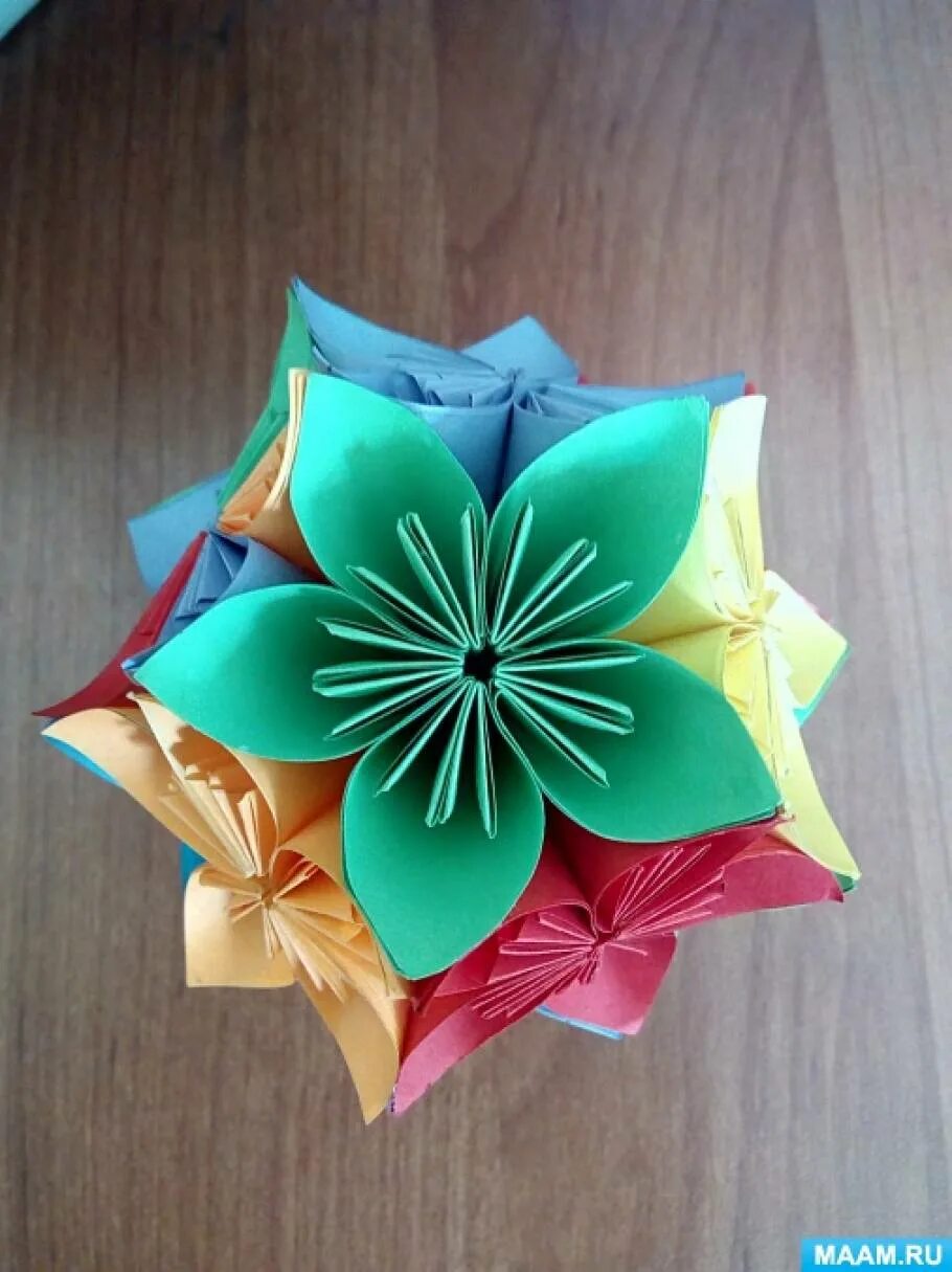 Цветок Kusudama. Цветочный шар Kusudama. Шар из цветов оригами. Кусудама из бумаги.