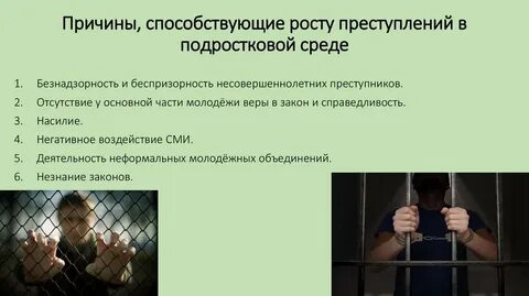 Проект на тему подростковая преступность