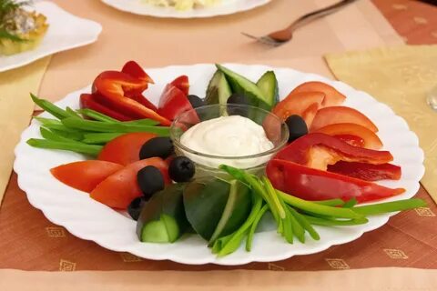 Свежие овощи закуска