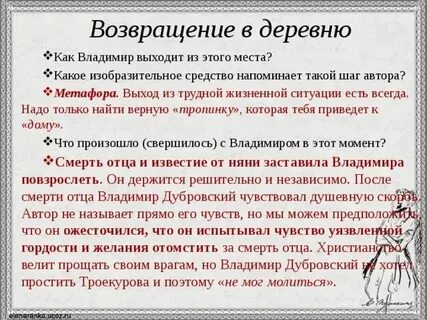 Что заставило владимира срочно приехать домой