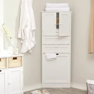 Шкаф для белья в ванную комнату напольный
