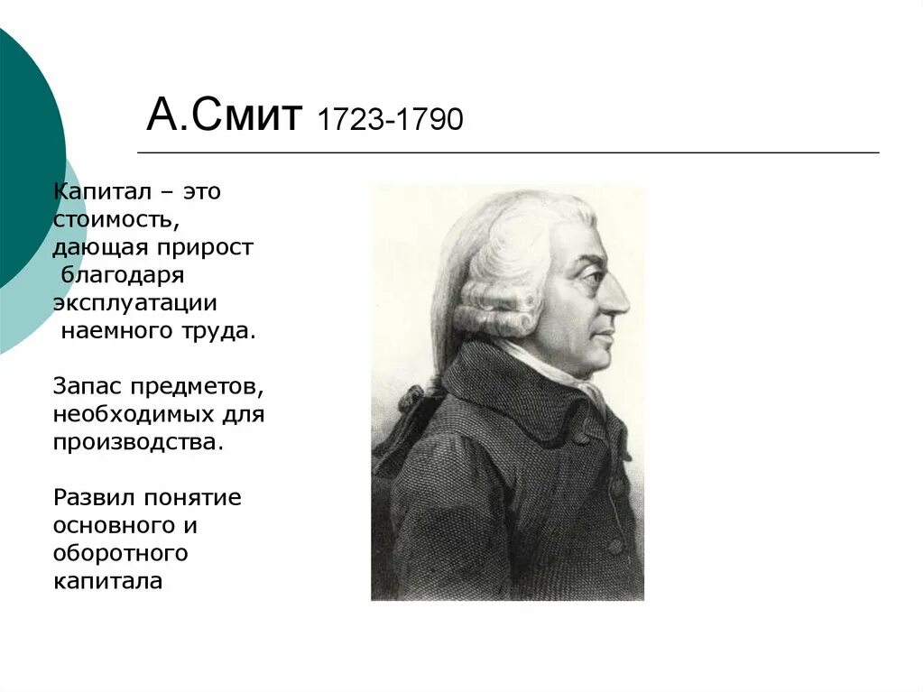 Смит является представителем. А. смит (1723-1790). а. смит (1723—1790 гг.).