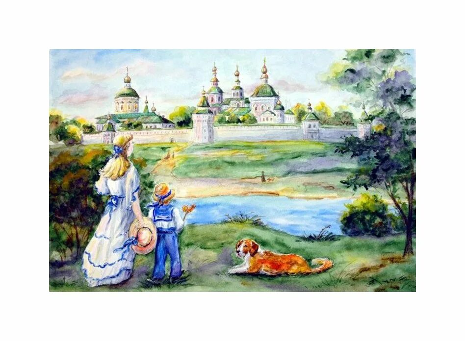 Моя святыня моя крепкая. Православная тематика. Православная живопись. Рисунки на православную тему для детей.
