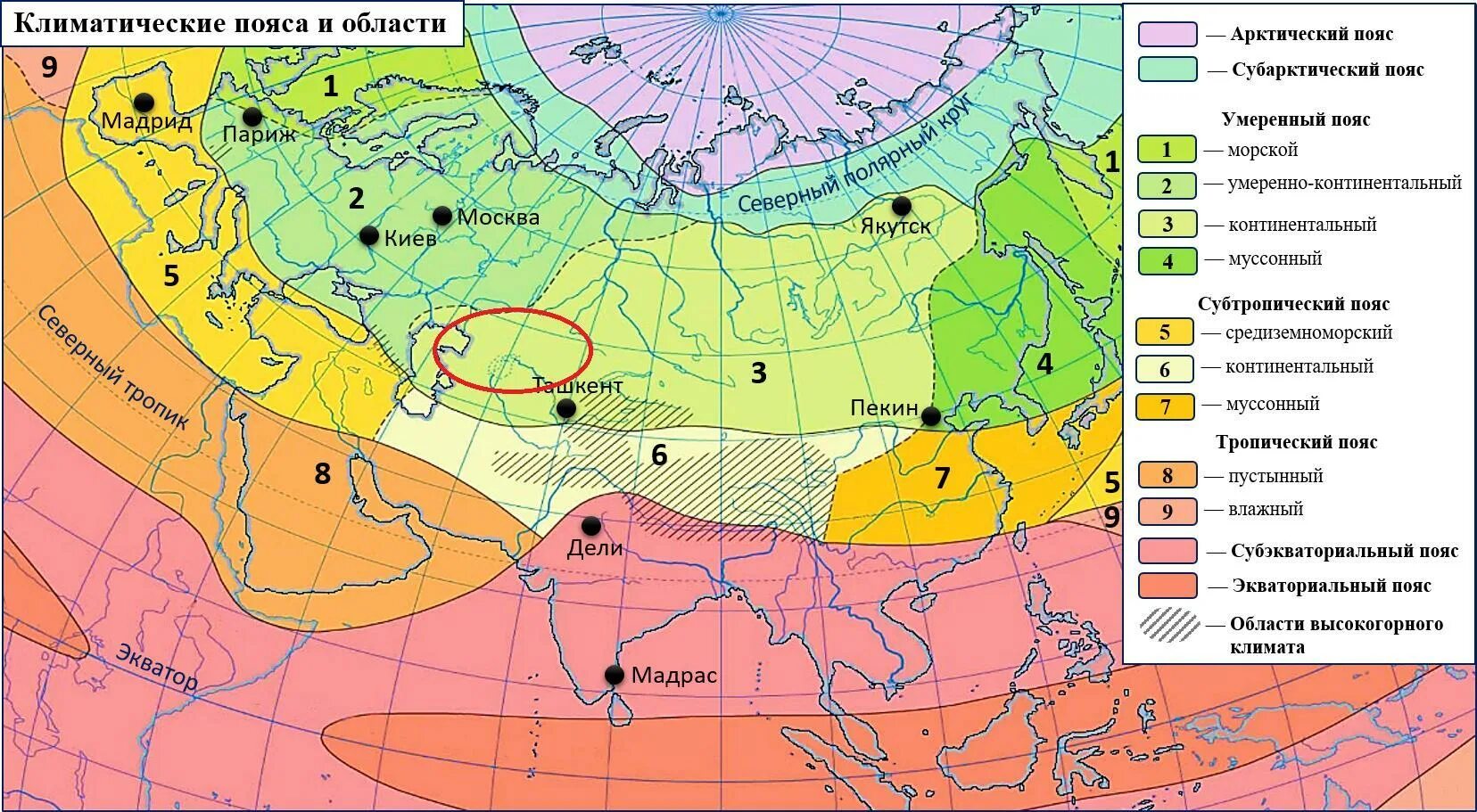 Северные материки 7 класс природные зоны. Карта климатических поясов Евразии. Карта климатических зон Евразии. Климатическая карта Евразии. Карта климатических поясов Евразии 7 класс.