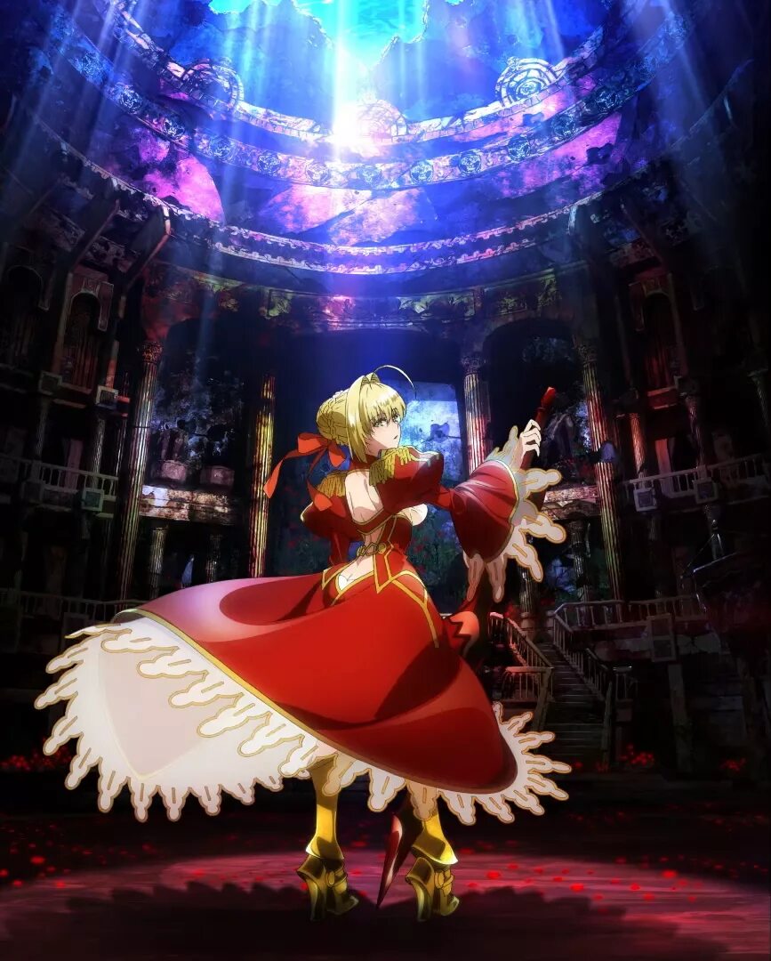 Последний судьба. Аниме fate extra last encore. аниме судьба дополнение. аниме судьба дополнение последний вызов на бис сейбер. судьба дополнение последний вызов на бис.