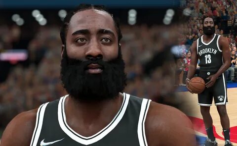 NBA 2K22 James Harden: Best Cyberfaces by Modding Community.
