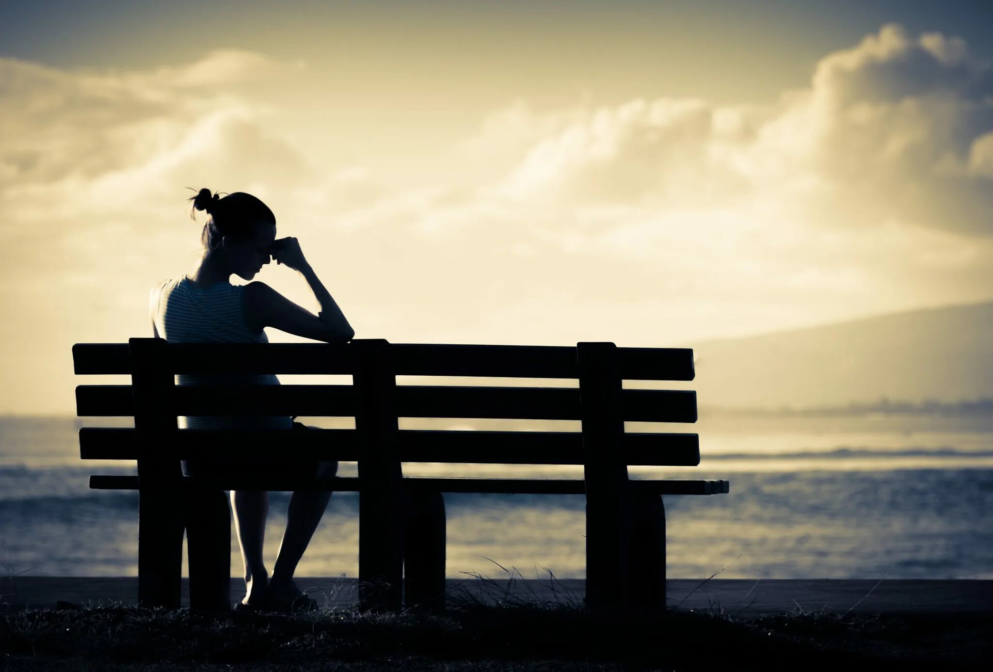 Sad and lonely. Sad and lonely