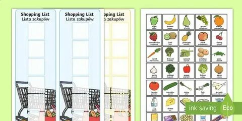 My shopping list