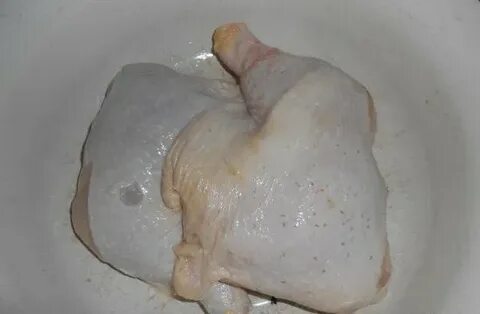 Окорочок с майонезом и чесноком