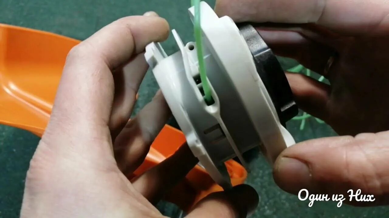 Как заправить леску в триммер stihl. Катушка лески триммера штиль фс 38. stihl fs 120 намотка лески. головка триммер stihl fs 38. катушка для stihl fs 38.