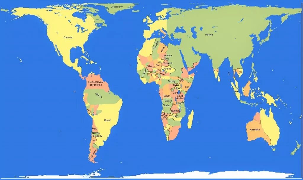 Правильная карта. Проекция Петерса карта мира. Карта проекции Галла Петерса. Карта мира проекция Галла Петерса. Атлас Петерса.