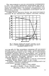 Скорость окисления железа
