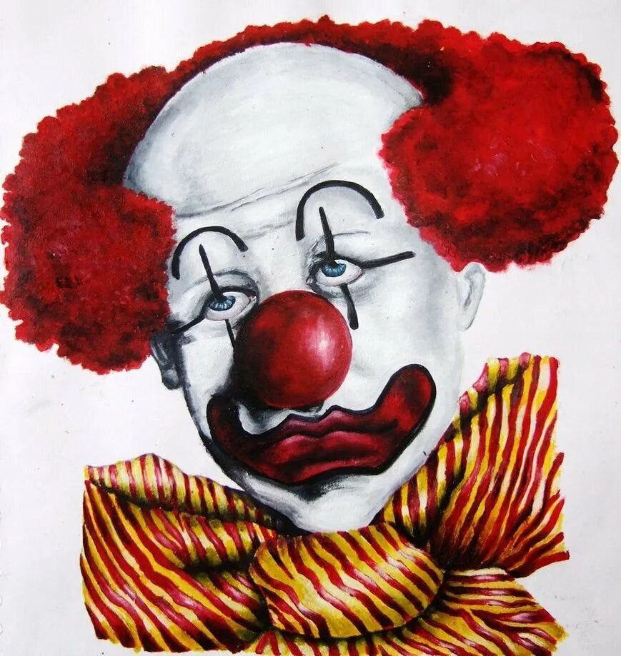 Получить бесплатный пин клоуна. Клоун. Грим клоуна. Портрет клоуна. Грустный клоун.