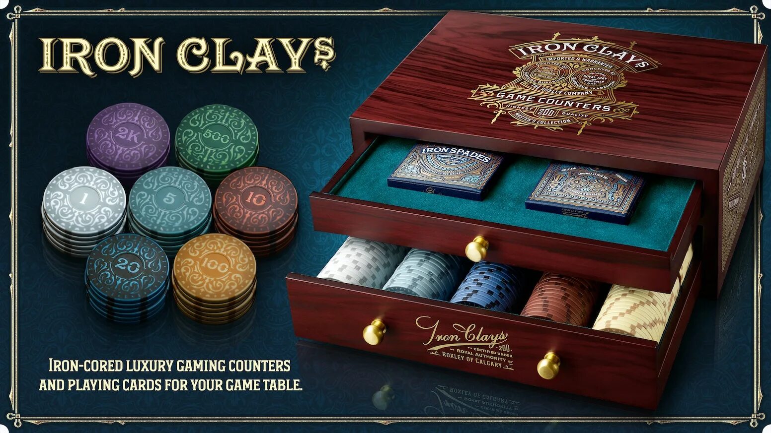 Luxury gaming. Iron Clays 200. Iron Clays 100. Iron Spade. Фишки Iron Clays скан.