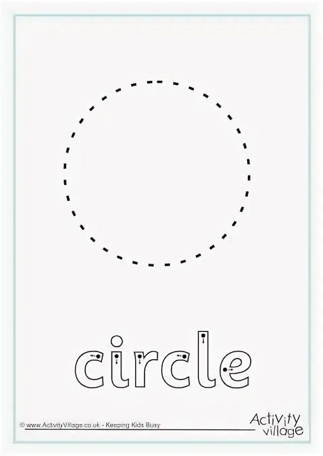 Trace and circle. Trace and circle