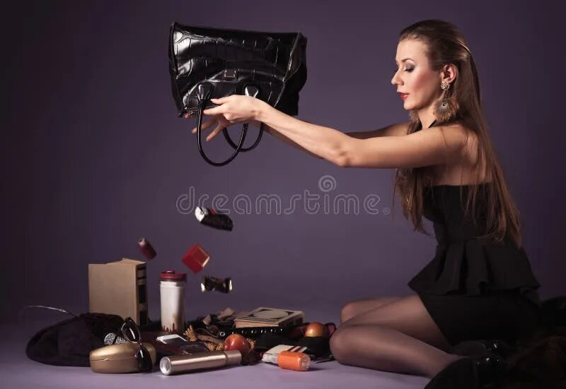 The bag on the floor