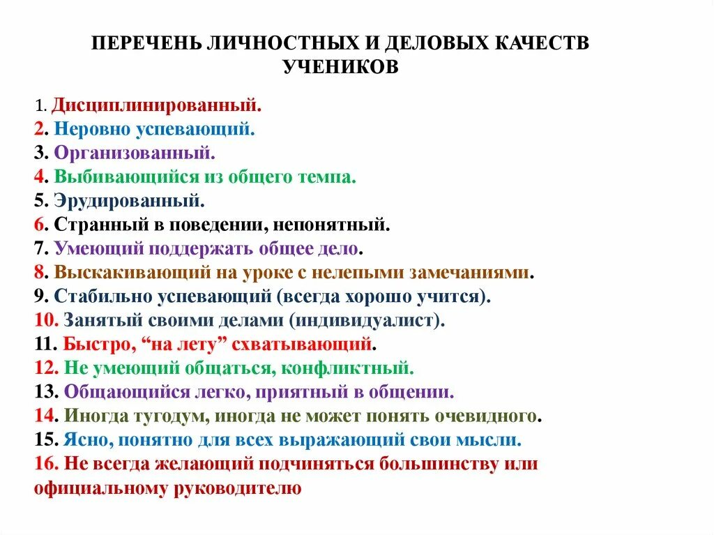 5 качеств ученика. Личностные качества ученика. Перечень личностных качеств ученика. Качества личности список. Личностные качества ученика список.