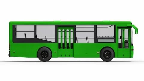 Желто зеленый автобус