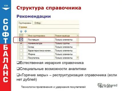 Состав справочника