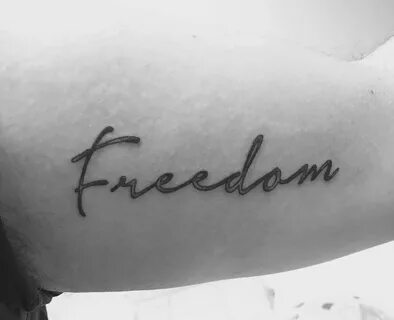 Тату надпись freedom (59 фото) .