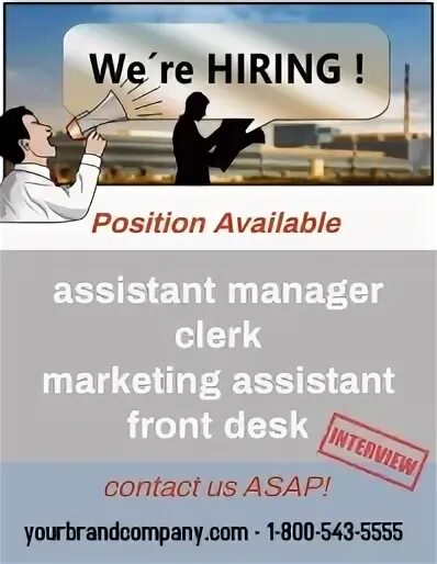 Positions available