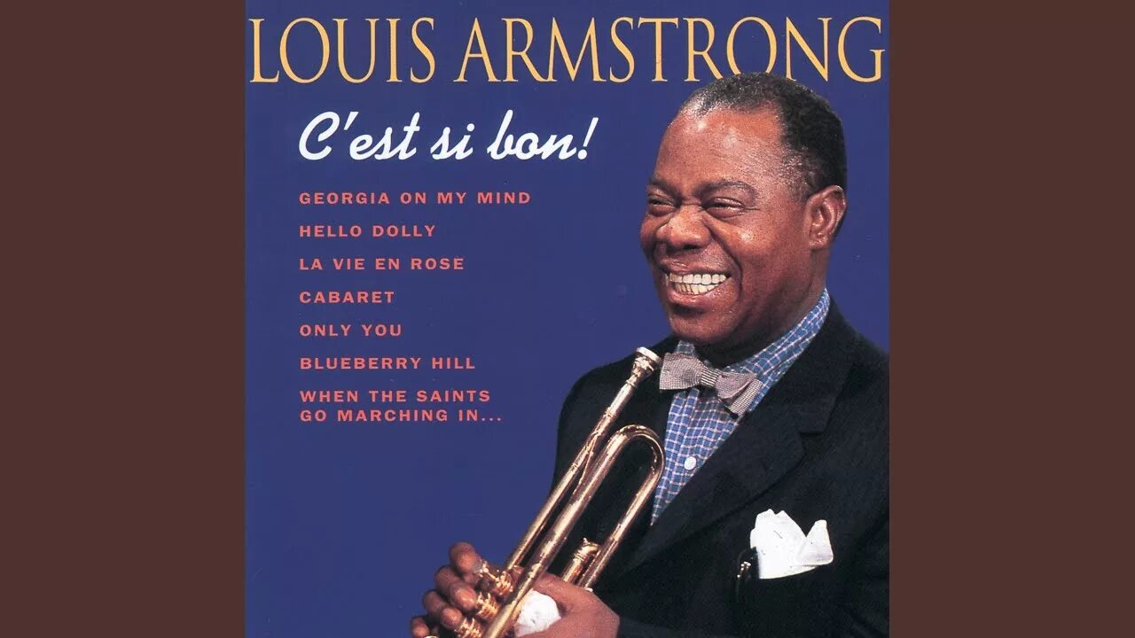 Армстронг хелло. Луи Армстронг Блуберри Хилл. Go down Moses Louis Armstrong обложка. Hello Dolly Louis Armstrong. La vie en Rose Луи Армстронг.