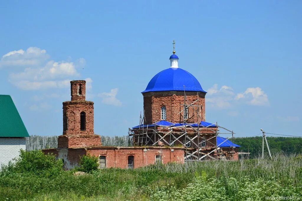 церковь в кудрявщино липецкой области. казанская церковь данковский район. ериловка елецкий район. липецкая область д. данковский район.