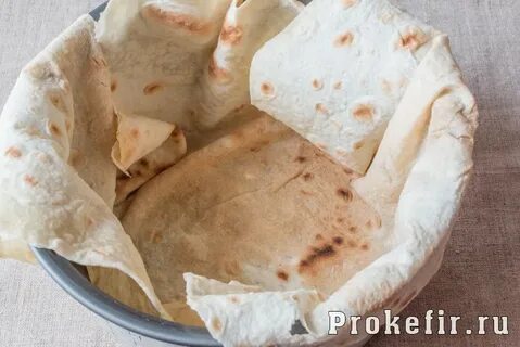Лаваш из кефира в духовке