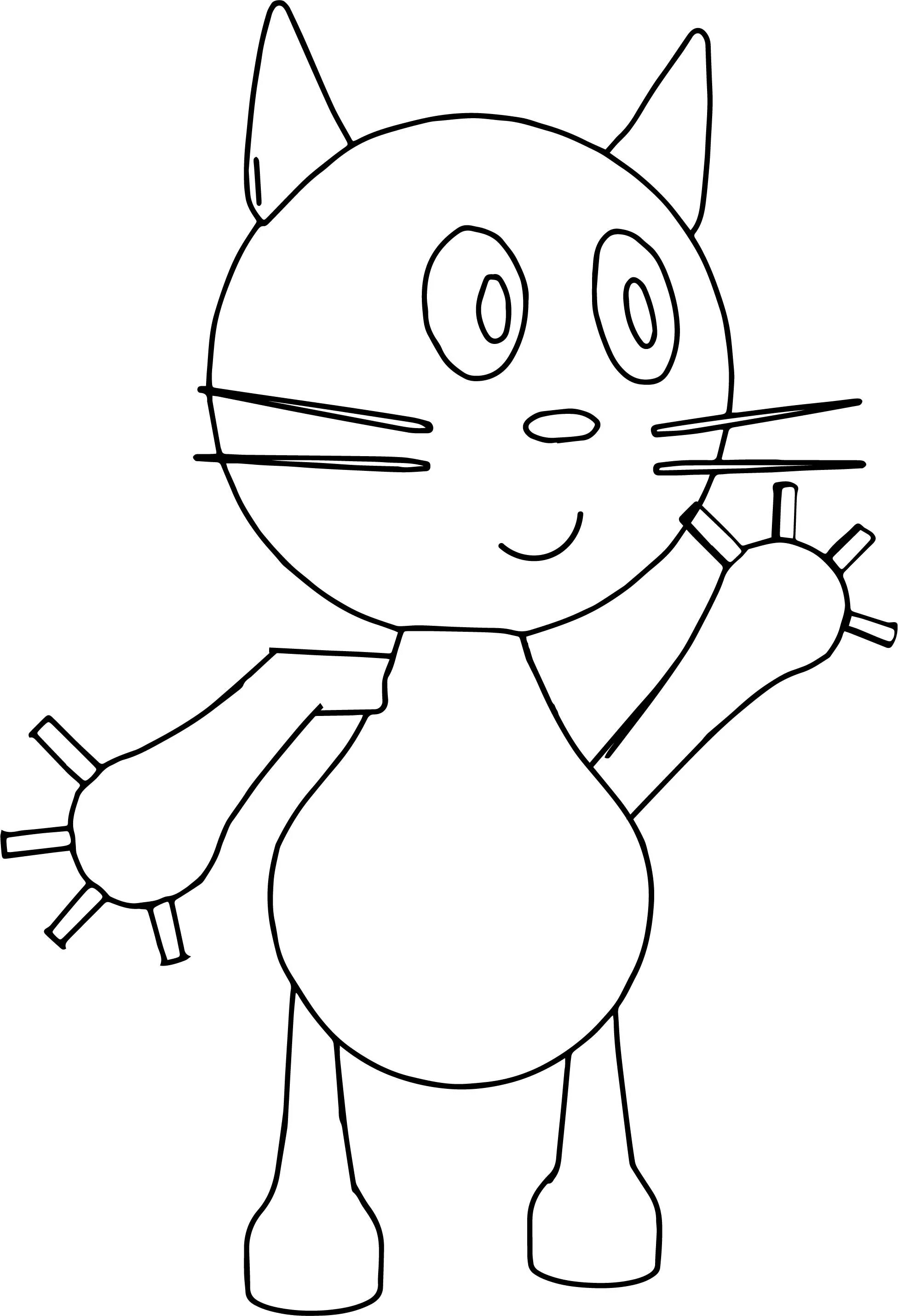 Картун Кэт раскраска. Cartoon Cat раскраска. Контур Кэт раскраска. Раскраска кэт нет