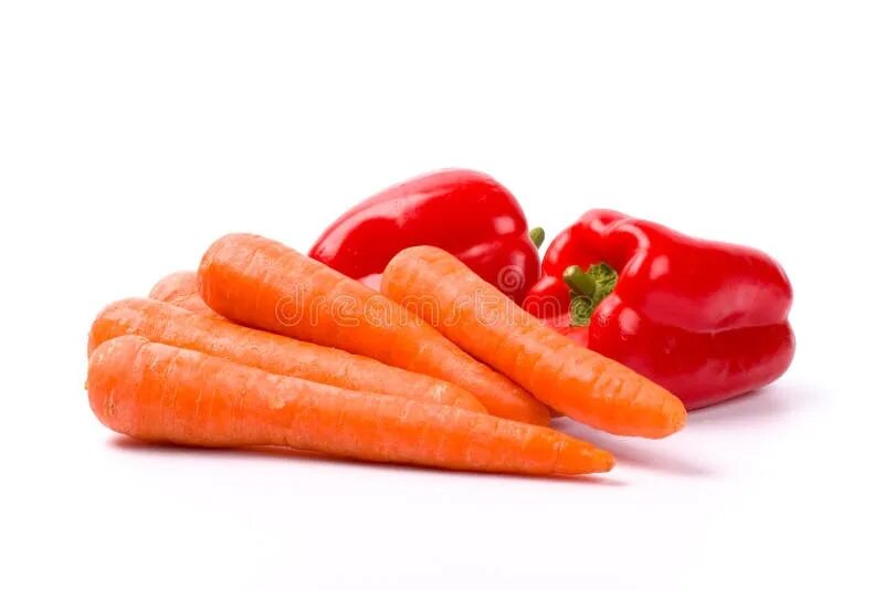 Морковь и красный перец