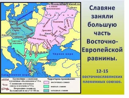 Расселение древнерусских племен