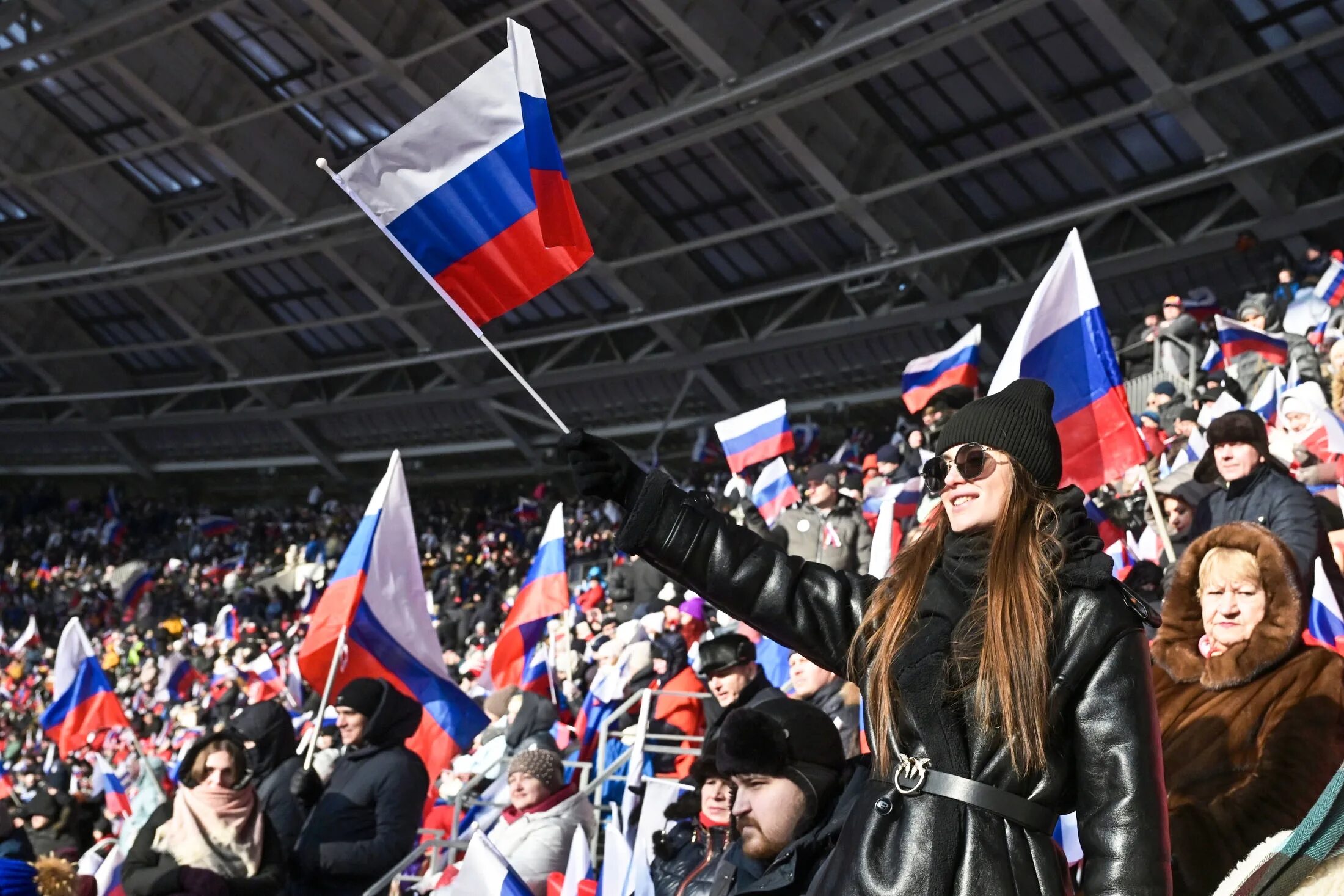 Где 23 февраля состоялся митинг народной воли. Митинг концерт в Лужниках 2023. Концерт в Лужниках 22 февраля 2023. Митинг концерт 22 февраля Лужники.