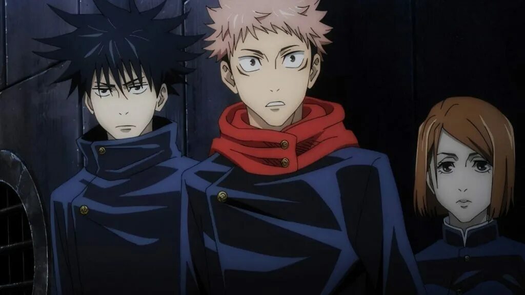 Jujutsu kaisen персонажи. Jujutsu Kaisen аниме. Магическая битва аниме 2020 Jujutsu. Команда Юдзи Итадори. Магическая битва аниме Кайсен.