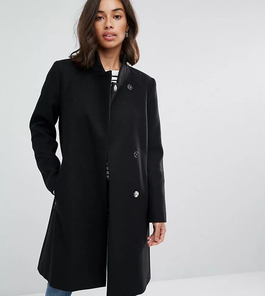 Пальто со стойкой. Пальто pompa пальто 2020. Пальто двубортное laura clement. Пальто pompa черное thermo с меховым воротником. Пальто деми 45+.