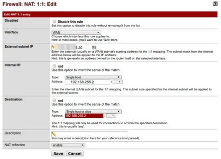 Pfsense порты