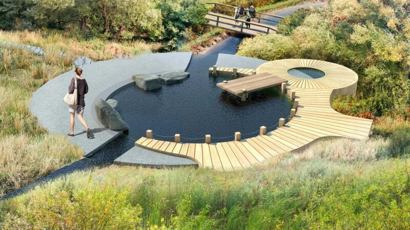 Проект современной зоны отдыха парка Jefferson Park Seattle Landscape Architecture Design