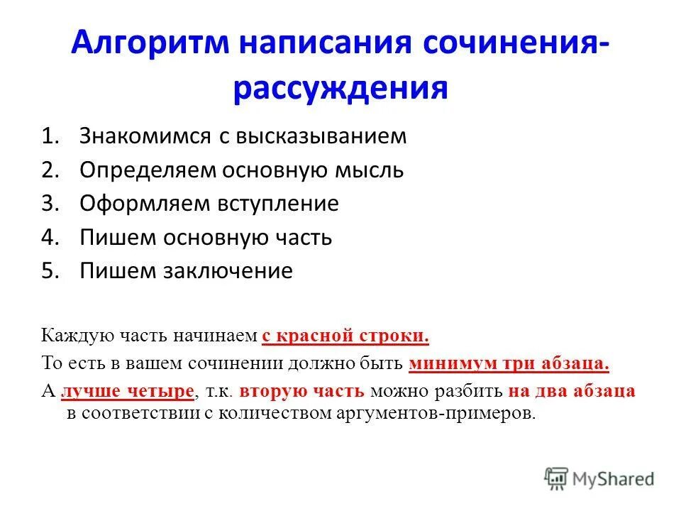 Сочинение рассуждение живое общение. Составить алгоритм написания сочинения. Алгоритм по написанию сочинения. Памятка написания сочинения рассуждения 4 класс. Алгоритм написания сочинения рассуждения 5 класс.