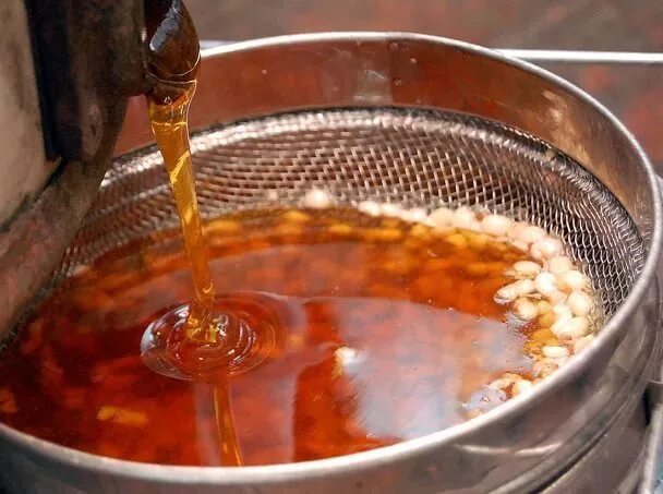 Пчеловод с медогонкой. Откачка меда. Процесс откачки меда. Пчеловод с медогонкой. Медогонка с медом.