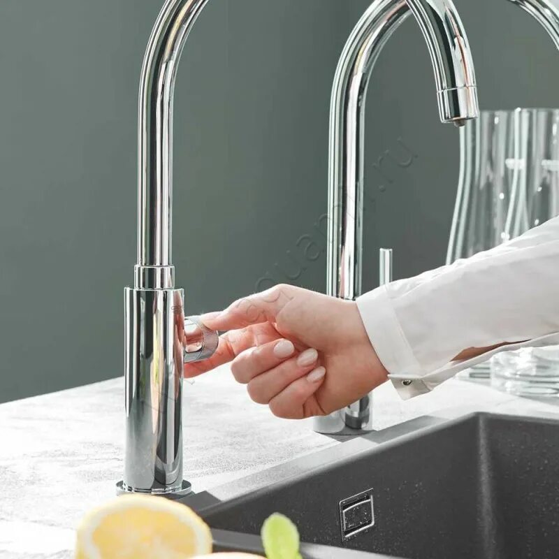 Смесители для кухни для фильтрованной воды. Grohe Blue Pure mono 31724000. Смеситель Grohe Blue Pure 31724000 для кухни. Кран для кухни Grohe 31724000. Grohe 119710.