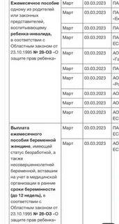 Когда было финансирование детских пособий