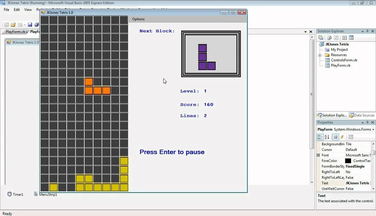 Enter vba