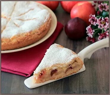 Заварное тесто с яблоками