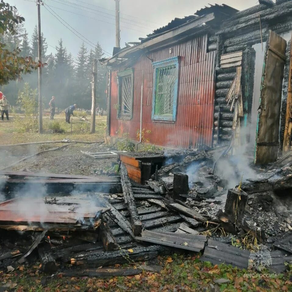 Пожар на почте. Село Погорелое Осташков.
